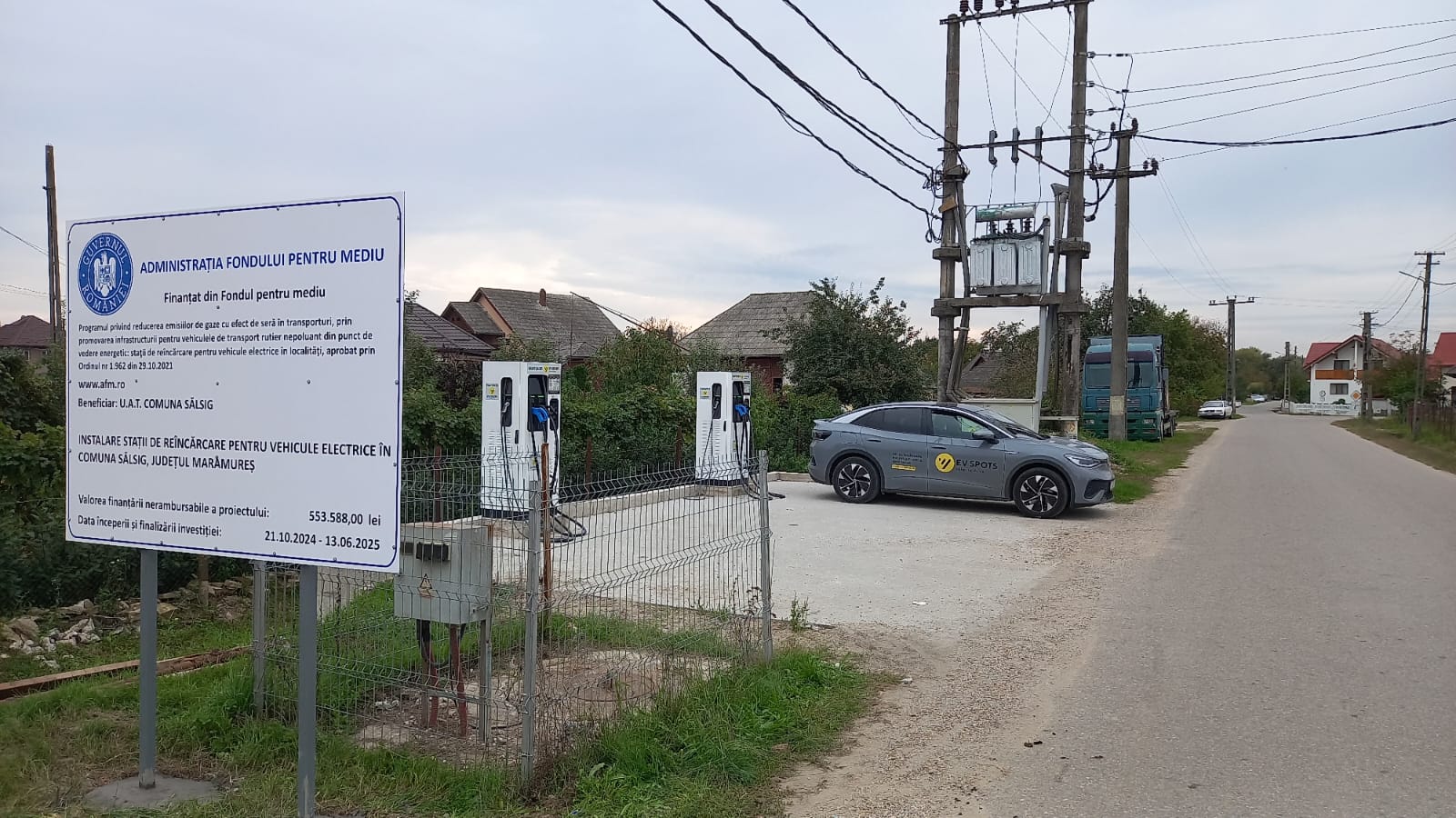 Punct EV SPOTS Express – Stații de încărcare Str. Borjug – Sălsig, Maramureș